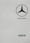 Preview: Mercedes-Benz 200 D Modellprogramm 1965 Automobilprospekt (8146)